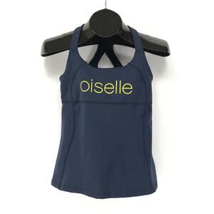 Oiselle Lesko Shimmel Running Tank Women's Small Indigo Removable Cups Athletic